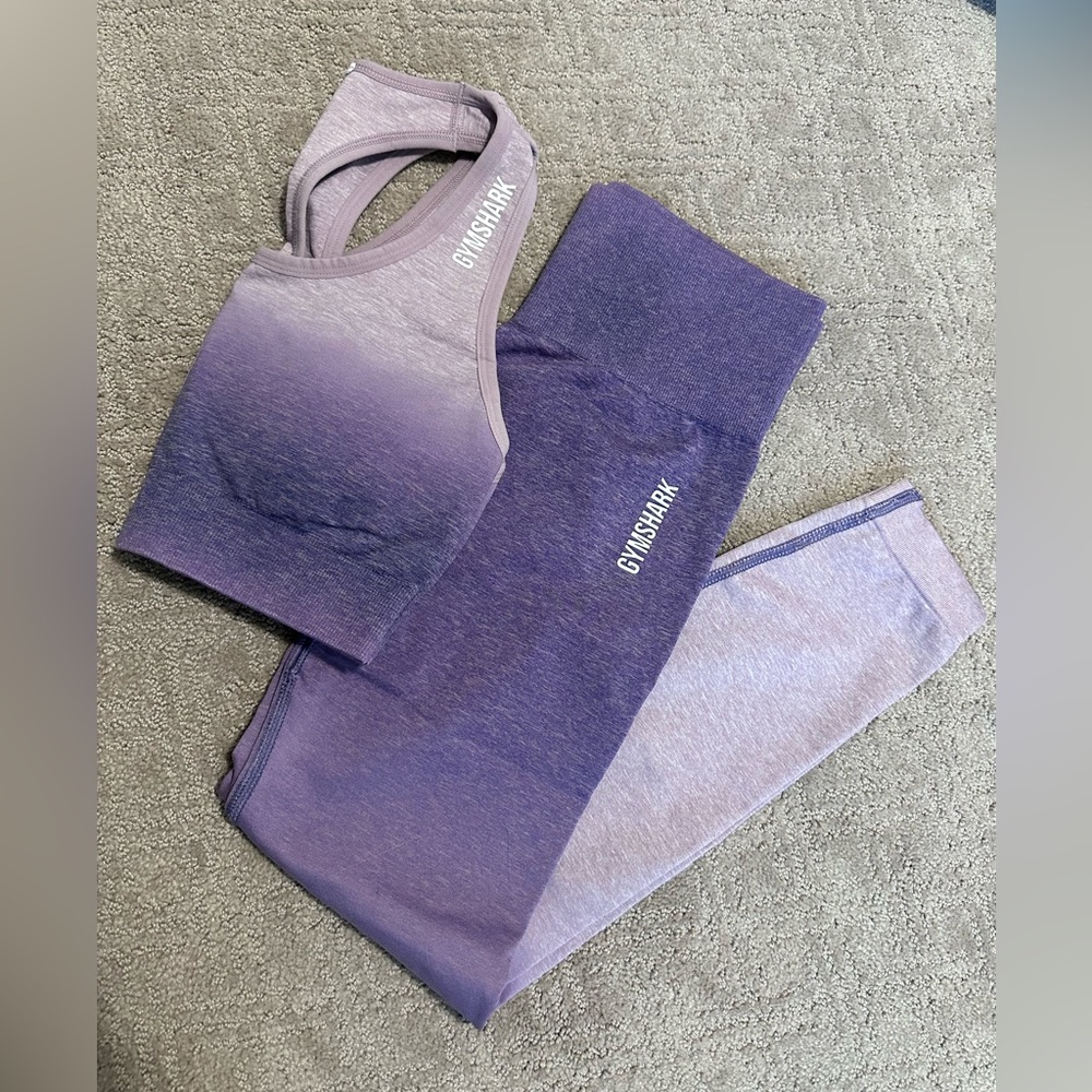 Gymshark Adapt Ombré bra & legging bundle- both size S